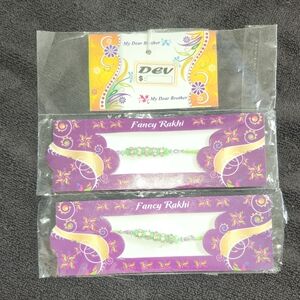 2 Green Beaded Men's Accessory